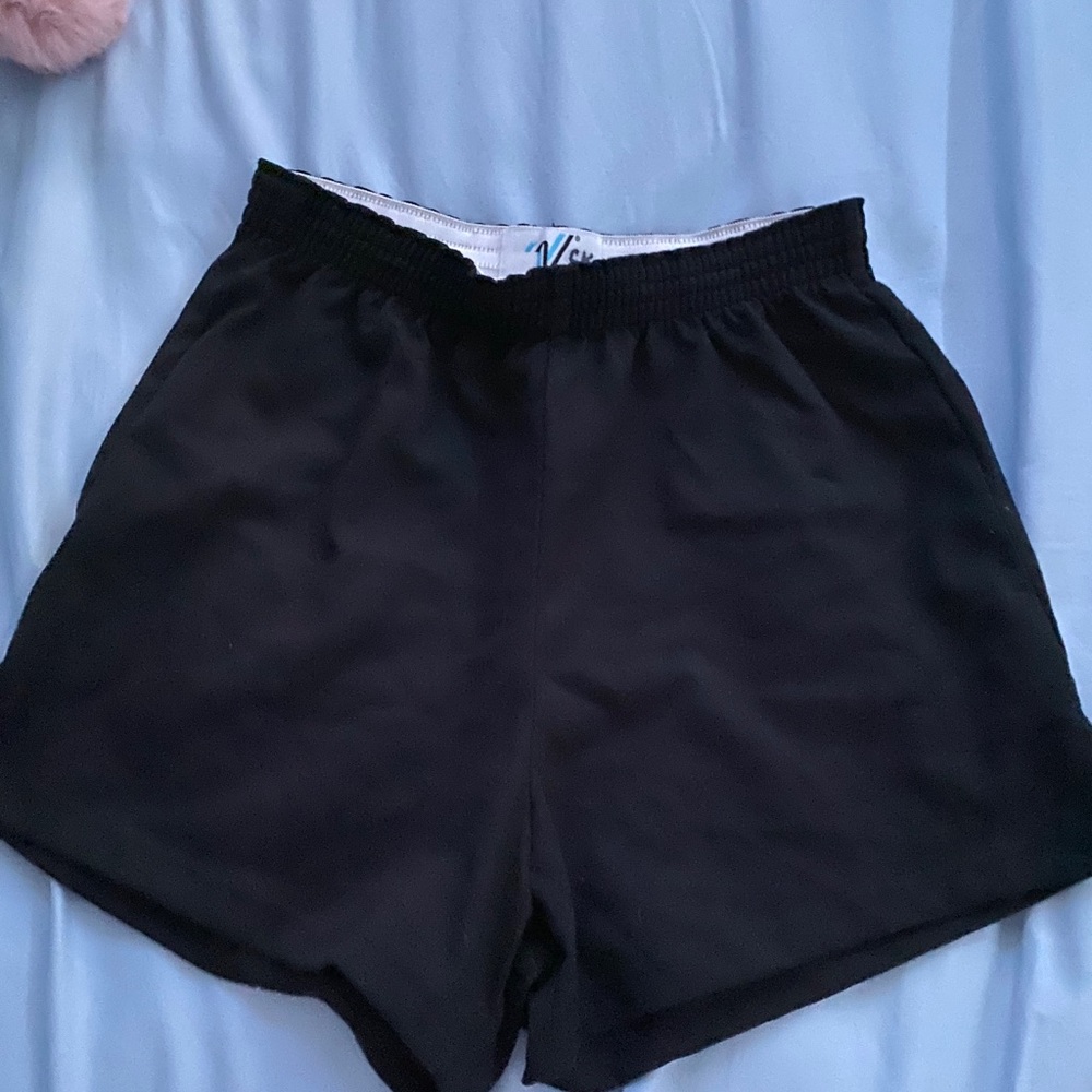 varsity black shorts